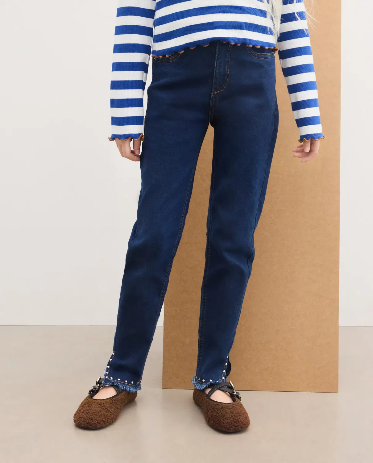 Детские джинсы для девочек slim fit Indigo Kids El Corte Inglés, Indigo — фото 2