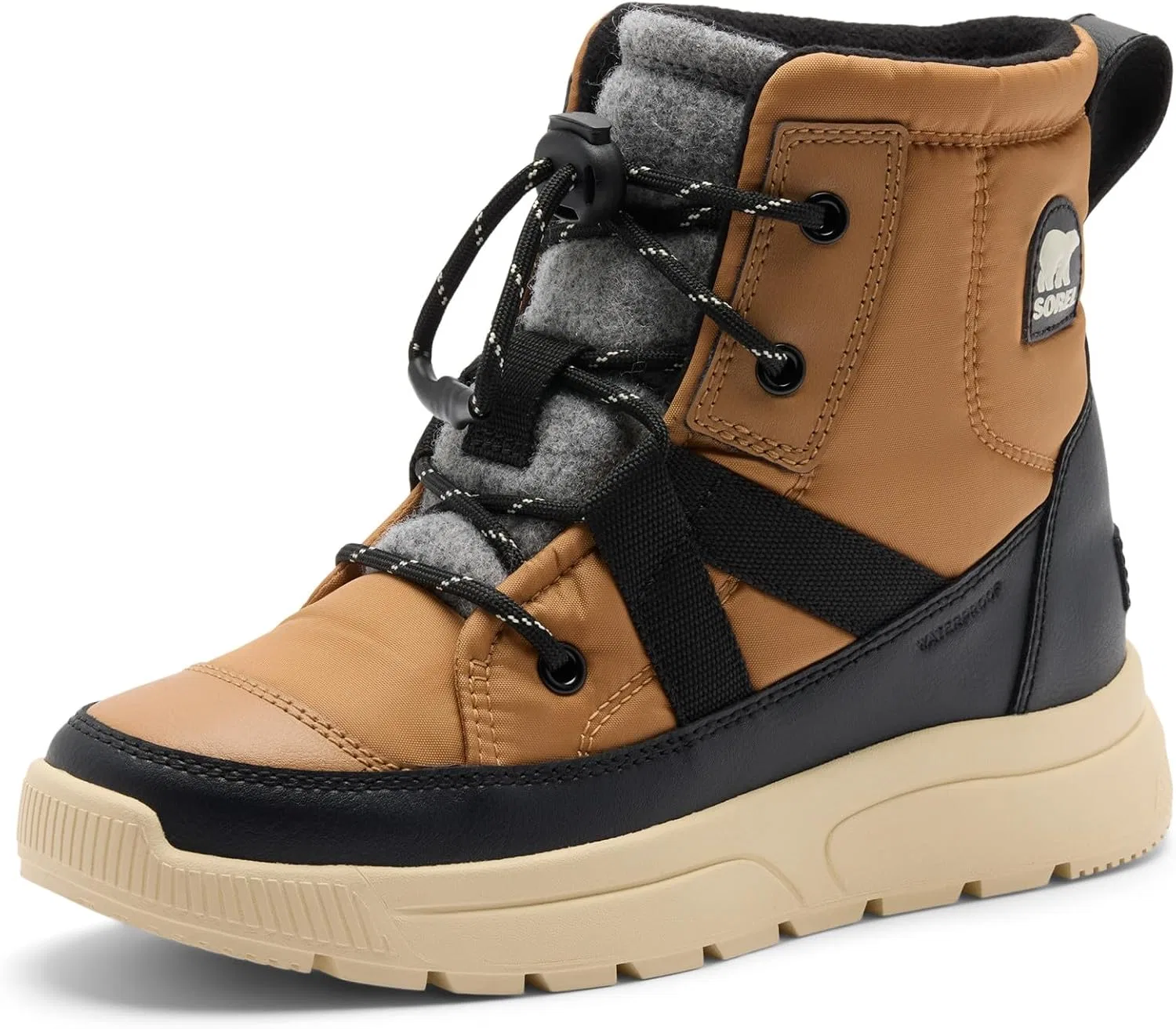 Детские зимние ботинки для девочек Whitney III Mid Waterproof, Tawny Buff/Bleached Ceramic