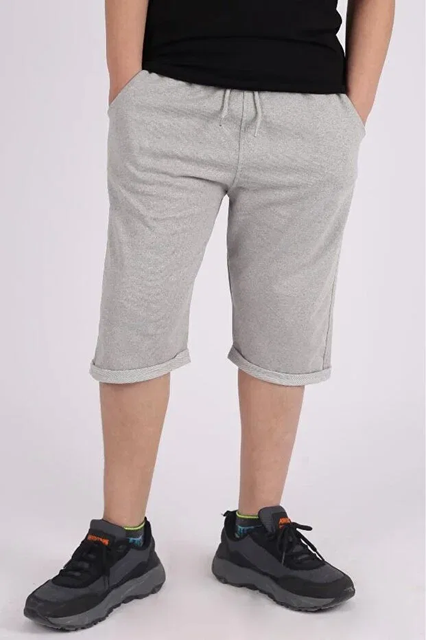 Детские шорты для мальчиков с двойными карманами Basic Çiko Kids, Gray — фото 2