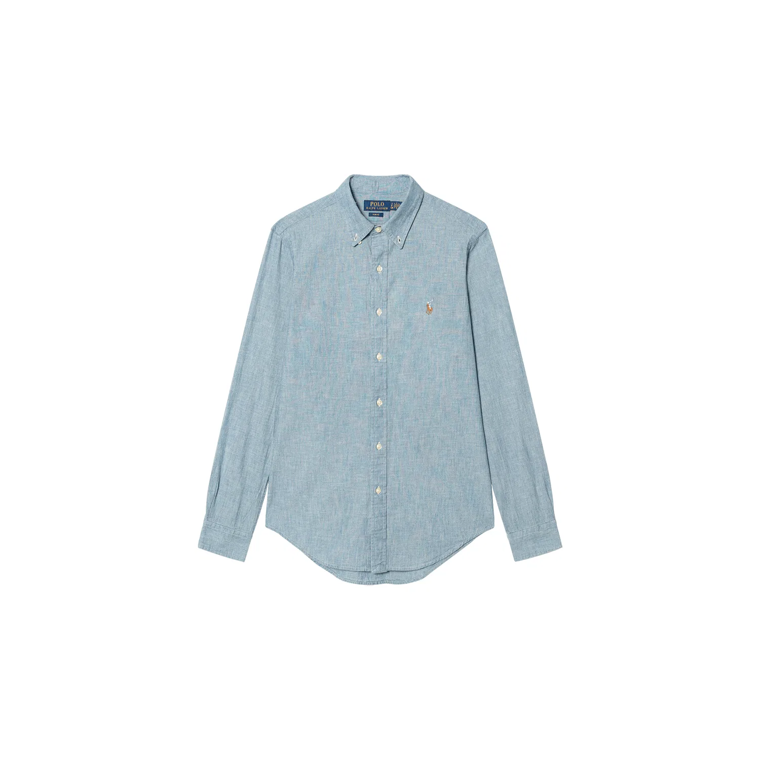 Мужская рубашка с вышивкой пони Polo Ralph Lauren, Medium Washed Blue