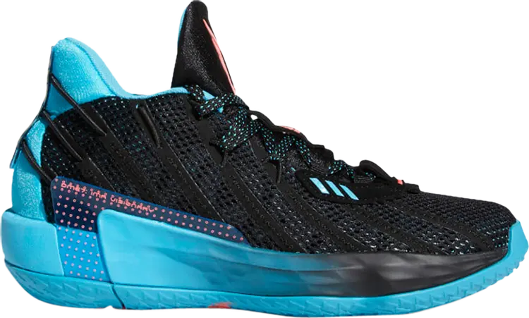 

Кроссовки Adidas Dame 7 Big Kid 'Visionary', черный