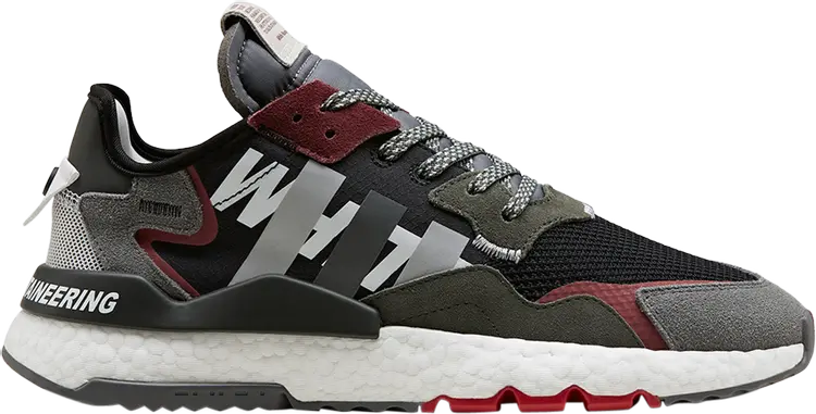 

Кроссовки Adidas White Mountaineering x Nite Jogger 'Grey Four', черный