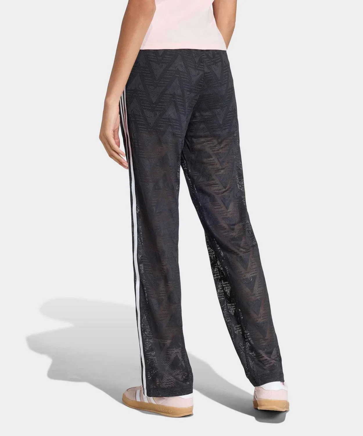 Женские спортивные брюки с кружевом Firebird Classic Lace Track Pants Adidas, Черный — фото 2