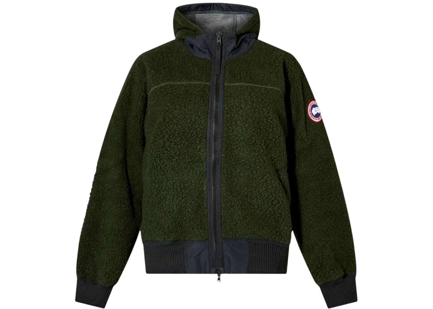 Женская куртка-флис с капюшоном Canada Goose Simcoe Hooded Fleece, Dark Sage