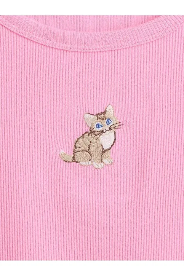 Детская футболка для девочек с коротким рукавом Gap, Pink — фото 3