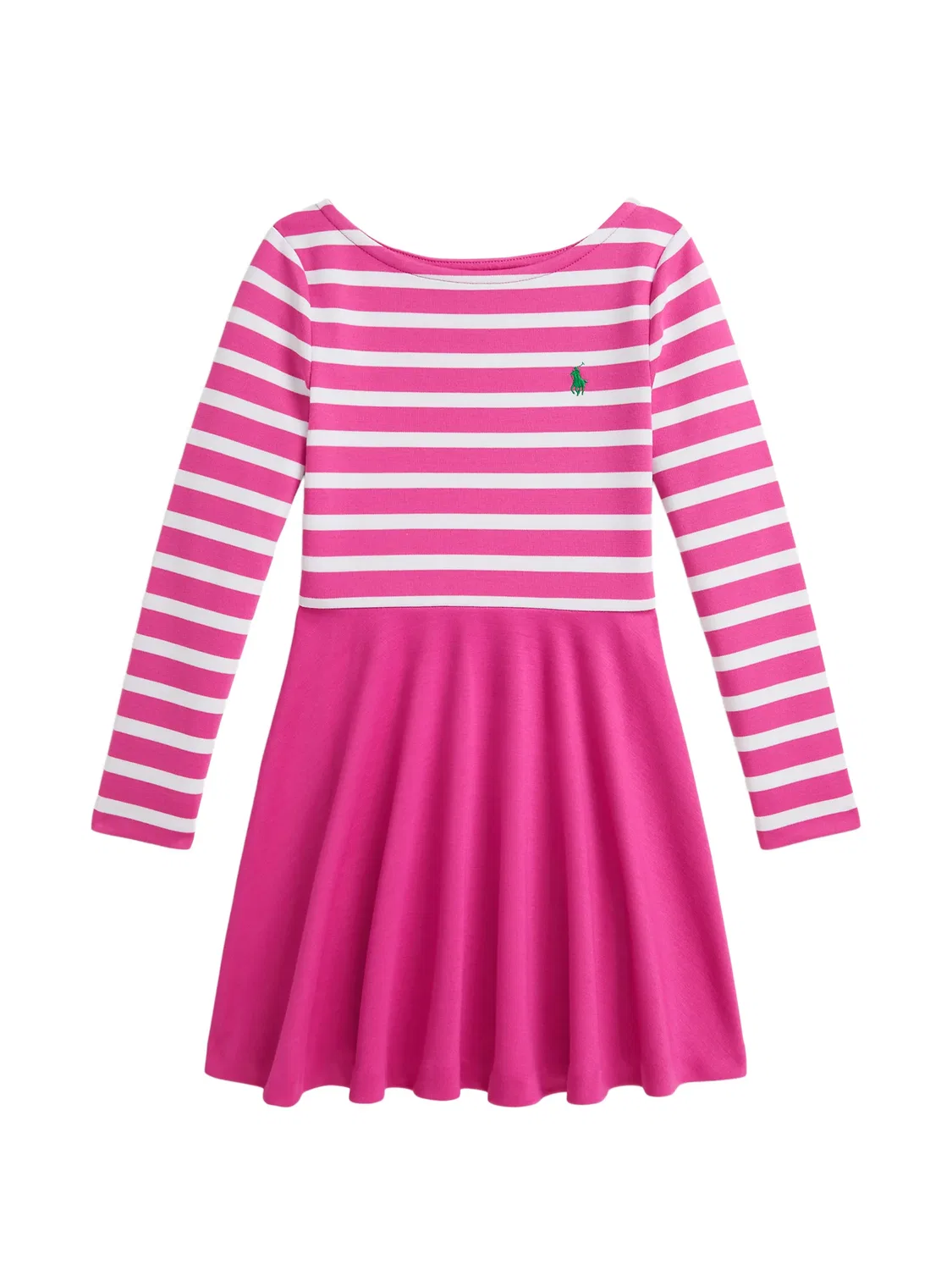 Платье с вышитым пони - розовое Polo Ralph Lauren, розовый