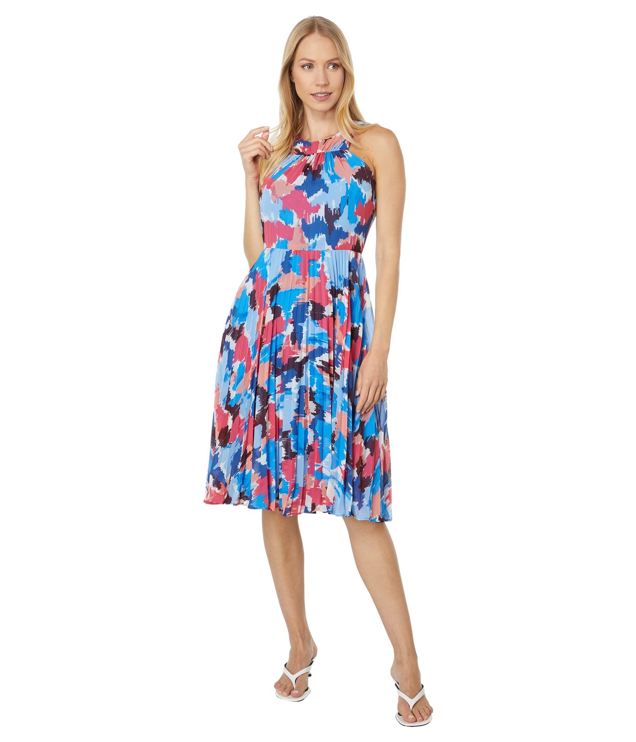 

Платье Maggy London, Printed Fit-and-Flare Dress with Pleated Skirt