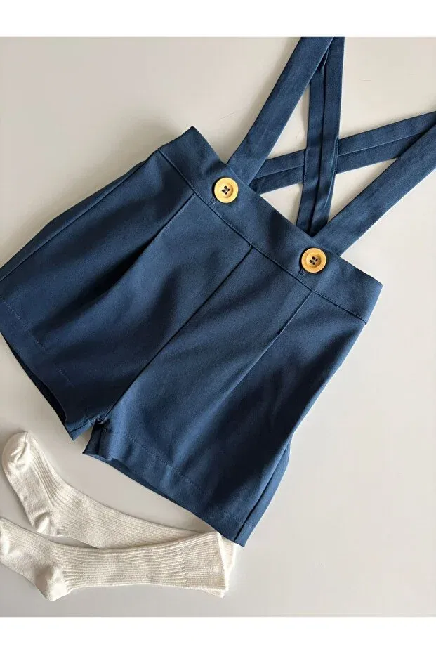 Детский комбинезон для девочек хлопковый Il Mio Bambino, Navy Blue — фото 2