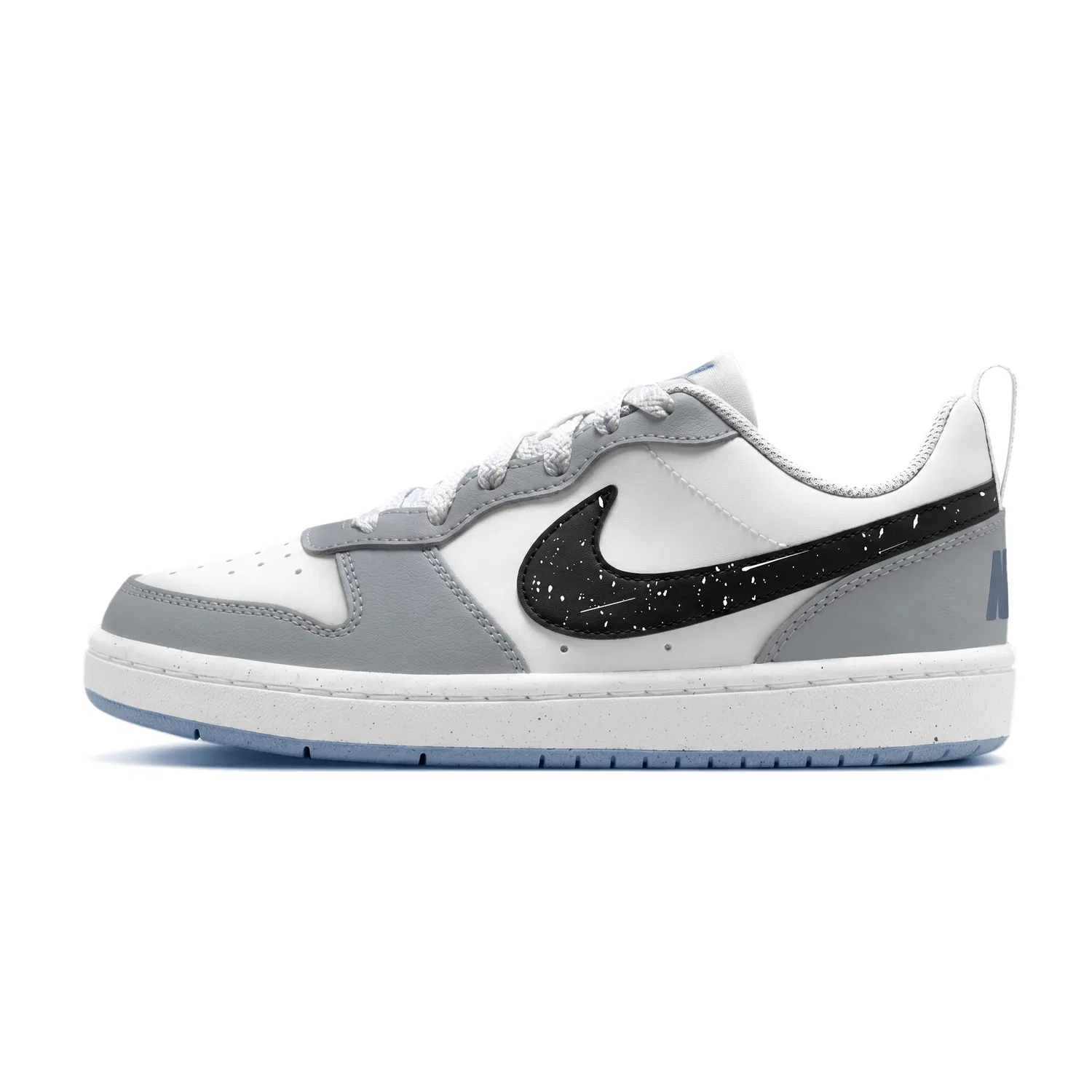 Детские скейтбордические кроссовки Nike Court Borough Low Top, White/Blue/Gray