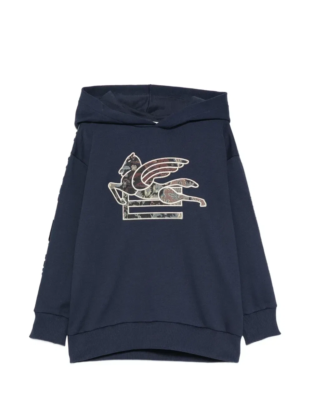 Худи с нашивкой в виде Пегаса Etro Kids, синий