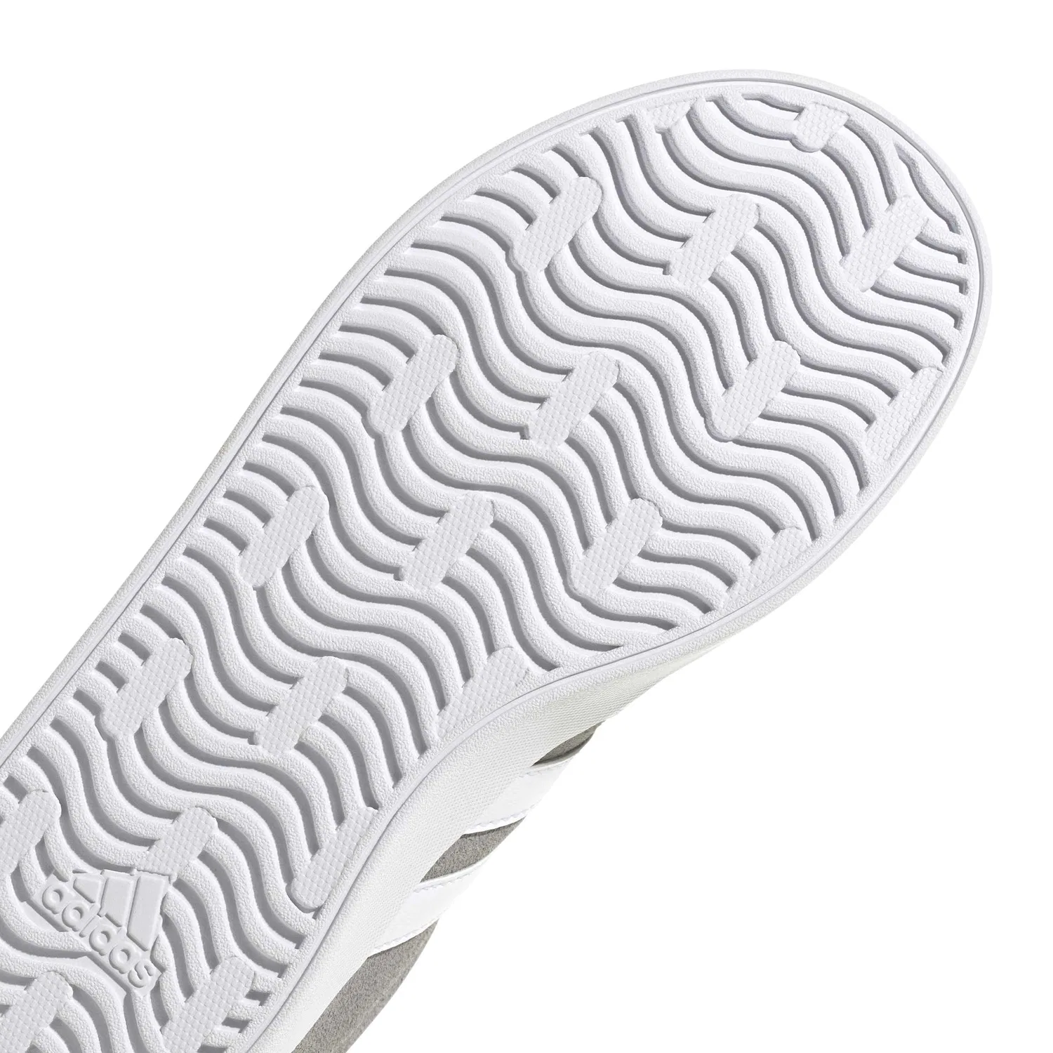 Детские кроссовки для мальчиков с липучкой Vl Court 3.0 Kids Adidas, Grey Three Cloud White Grey Two — фото 4