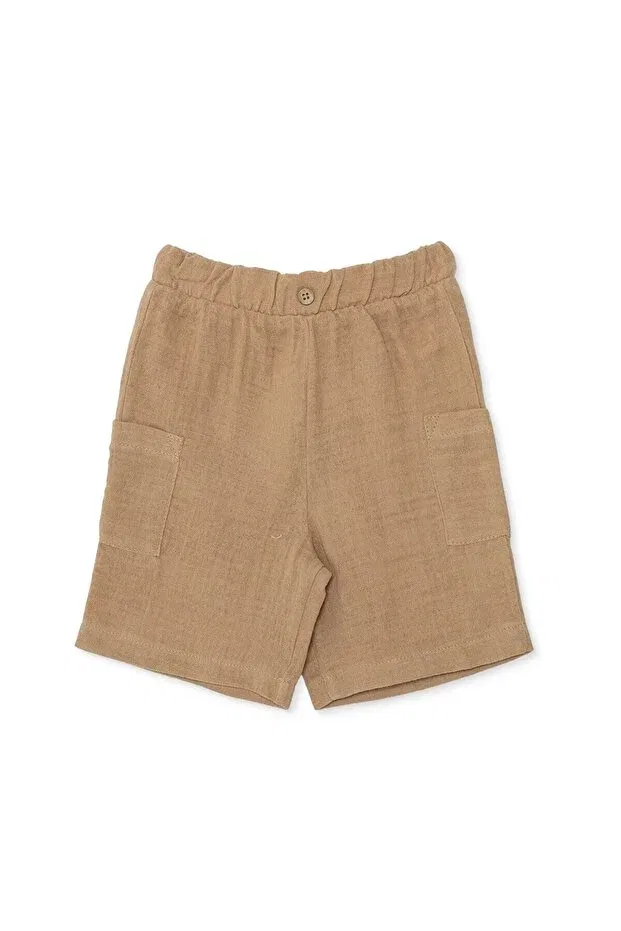 Детские шорты для мальчиков с принтом Hellobaby baby boy shorts reçme Ebebek Hello Baby, Brown