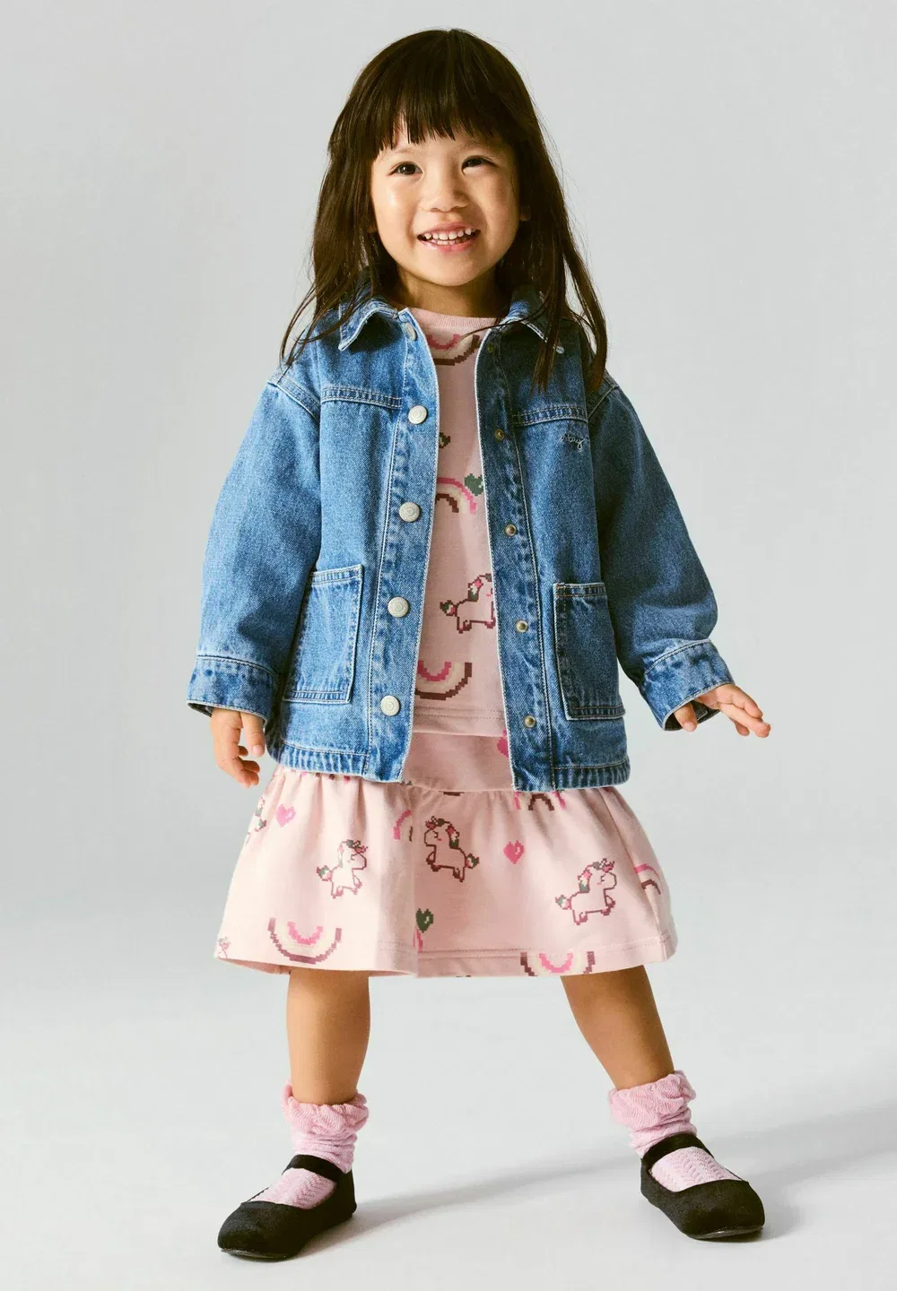 Джинсовая куртка с блестками - джинсовая куртка Name It, Medium Blue Denim