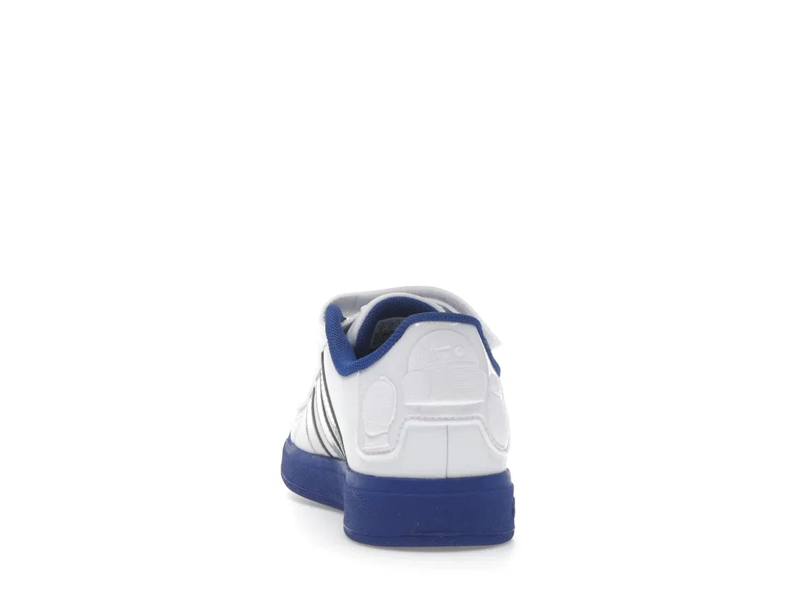 Детские кроссовки Lifestyle с принтом Star Wars R2-D2 Adidas Grand Court 2.0, Cloud White Silver Metallic Royal Blue — фото 4