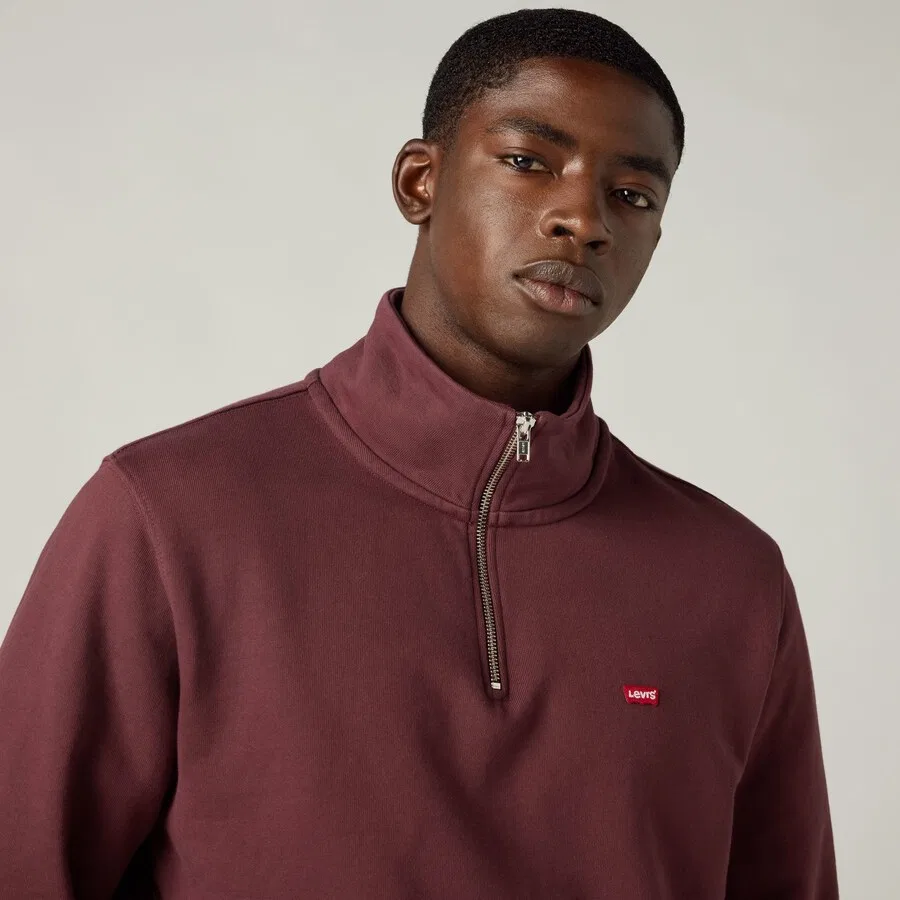 Толстовка LEVI'S «Original Housemark» в цвете Бордо — фото 4
