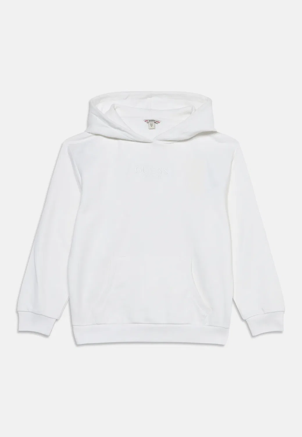 Толстовка с капюшоном, спортивная, унисекс - худи Guess, Pure White