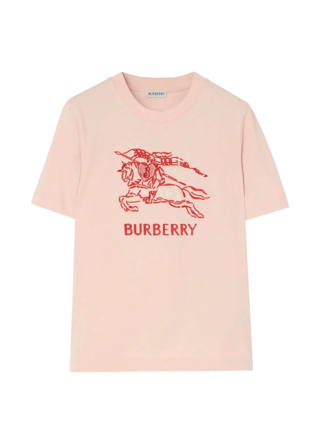 Футболка Heart Knight Burberry, розовый