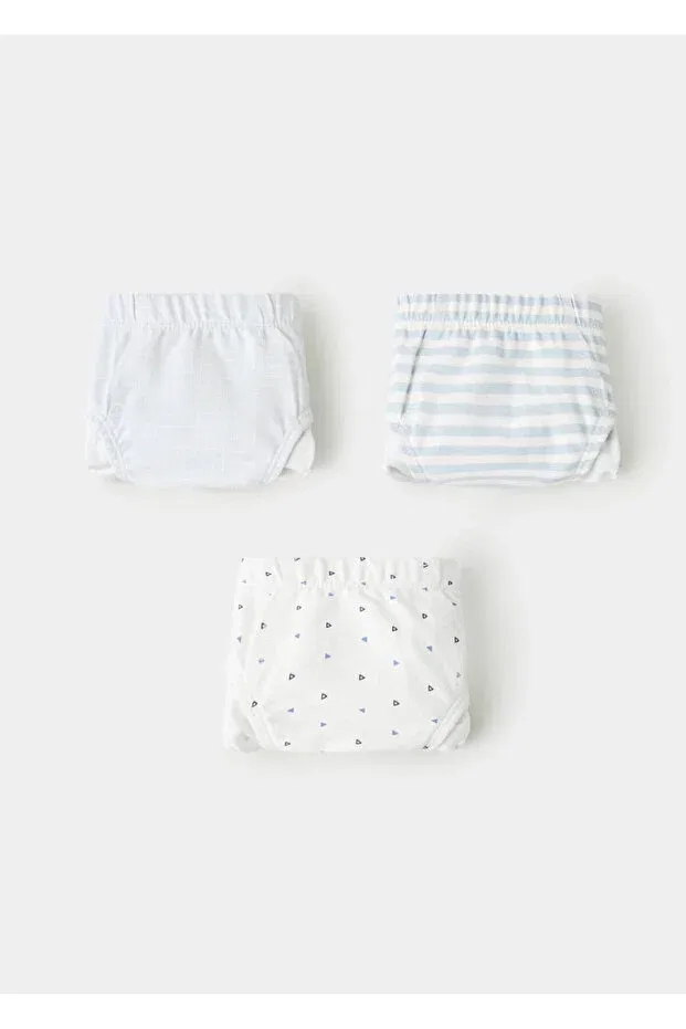 Детский комплект хлопкового нижнего белья для мальчиков Mango Baby, Sky Blue