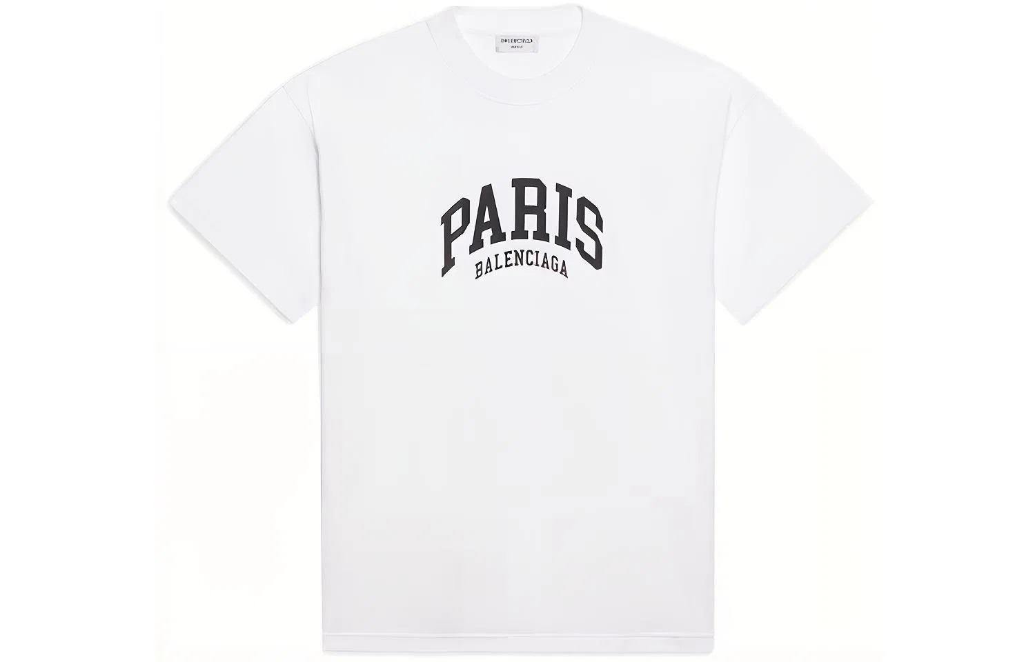 Женская футболка с опущенным плечом Balenciaga, White