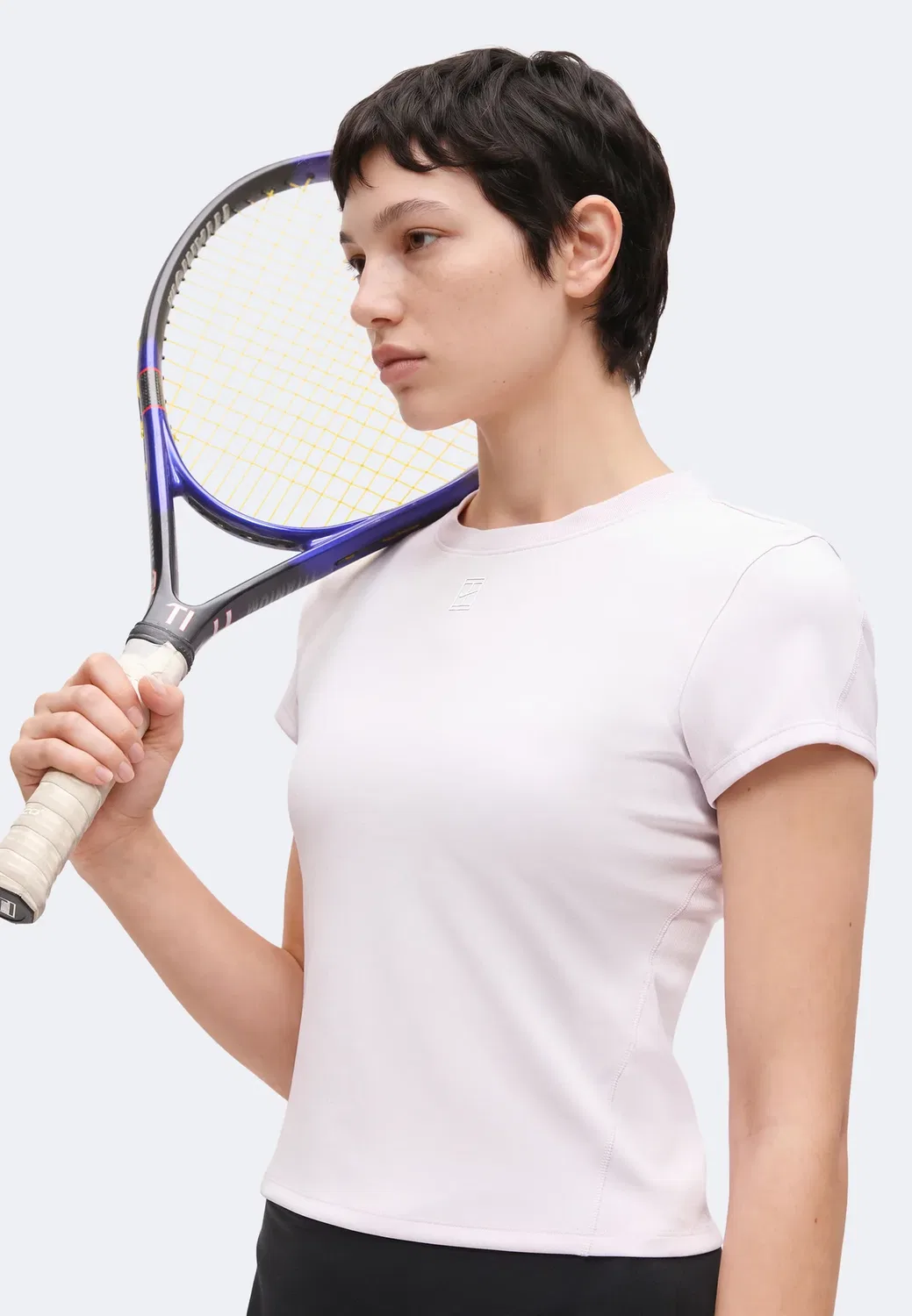 Nikecourt Advantage - спортивная футболка Nike Performance, Bleached Lilac/White — фото 4