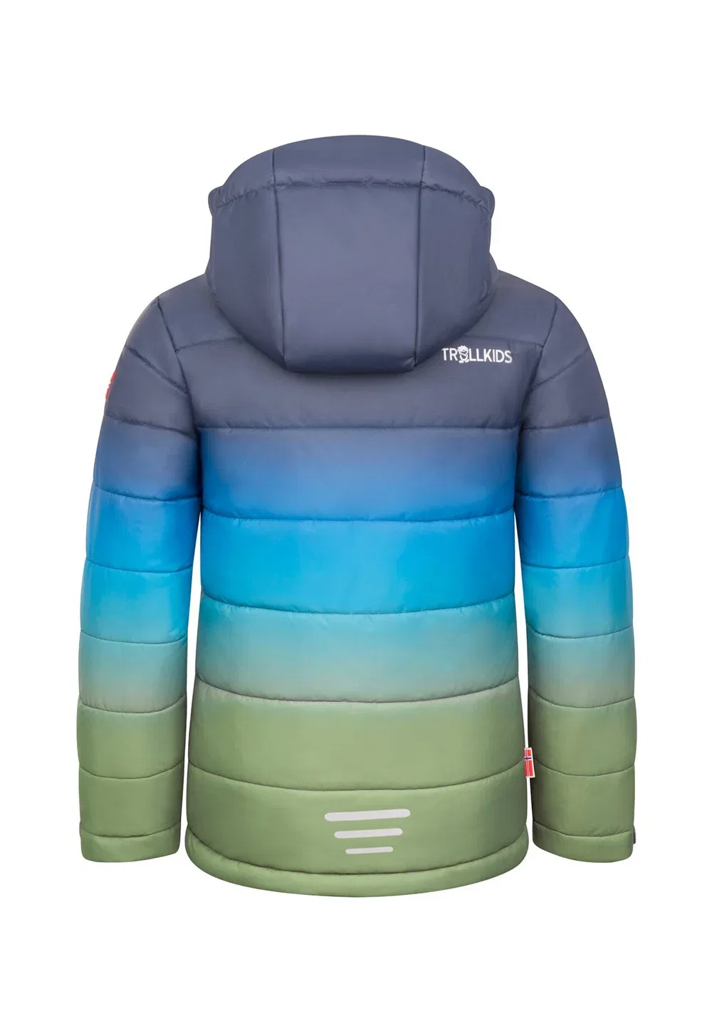 Детская зимняя куртка унисекс с подолом - зимняя куртка Trollkids, Navy Moss — фото 2