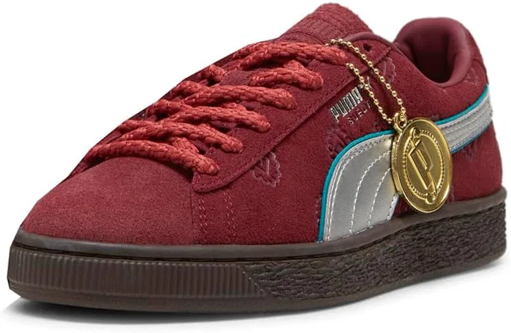 Детские кеды на шнуровке с принтом One Piece PUMA, Red — фото 2