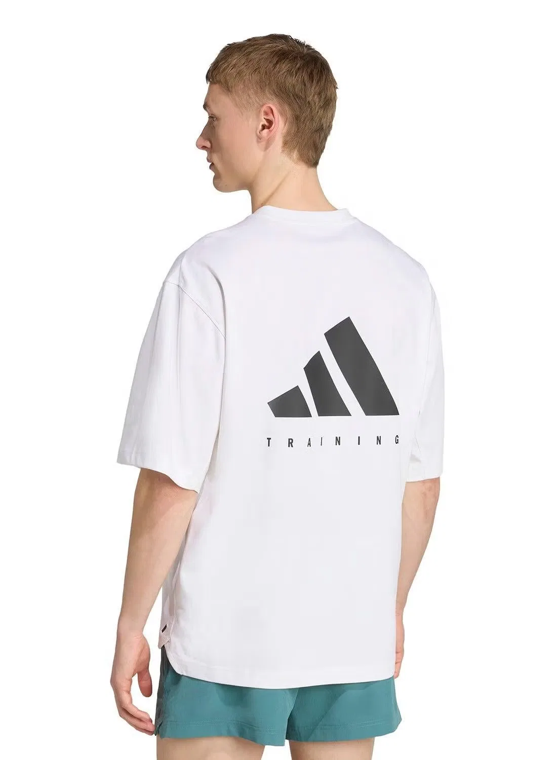 Футболка оверсайз Power workout Adidas, белый — фото 2