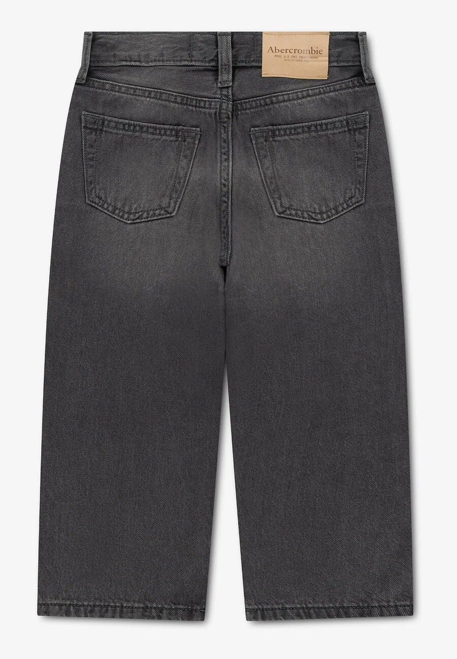 Свободные джинсы Abercrombie & Fitch темно-серого цвета — фото 2