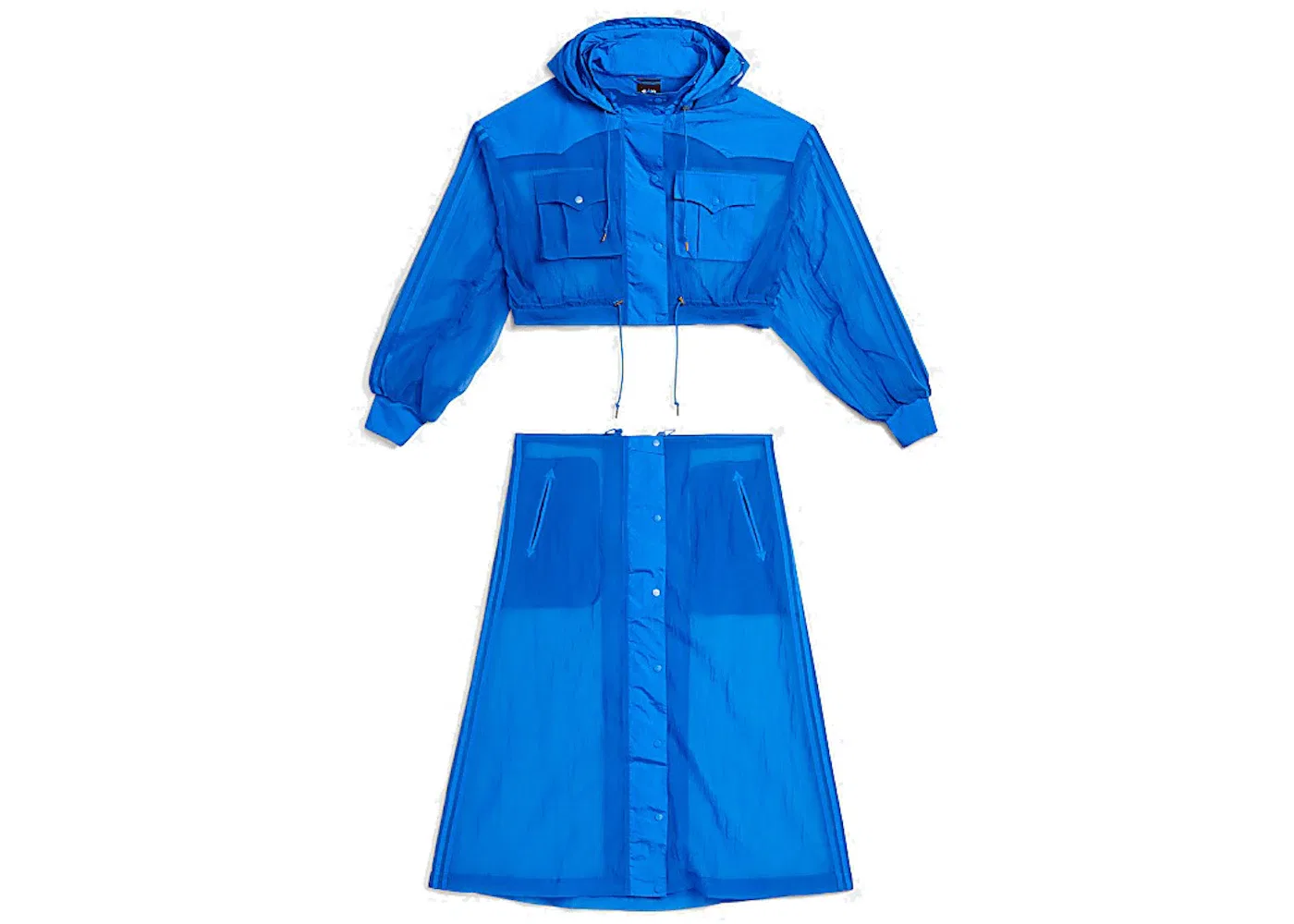 Женская куртка Glory Blue/Glow Blue Adidas Ivy Park Cover-Up Jacket, Glory Blue Glow Blue — фото 3