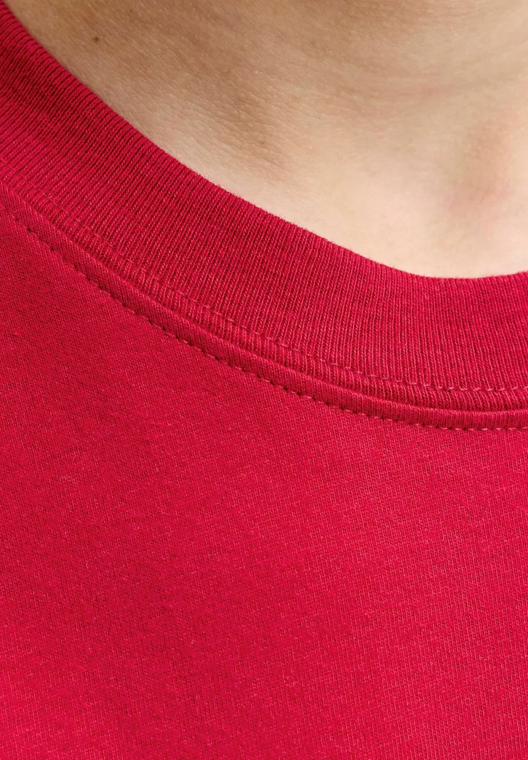Jornorrebro emb tee ss cn noos jnr - print t-shirt Jack & Jones Junior, Rio Red — фото 4