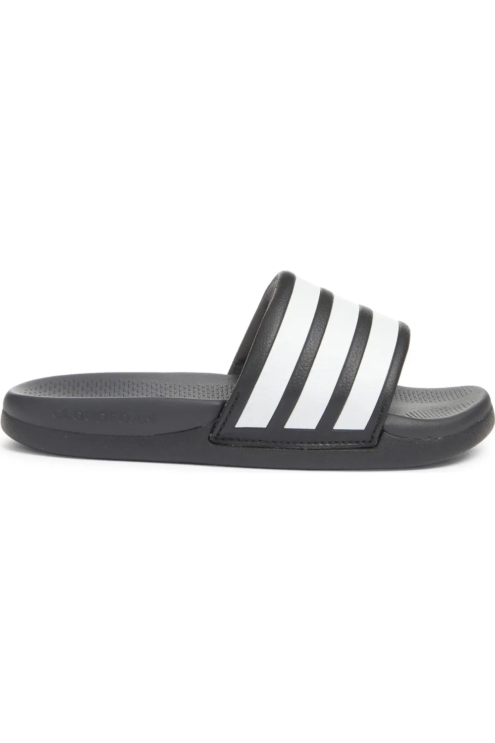 Детские сандалии шлепанцы спортивные с Cloudfoam Adilette Comfort 2.0 adidas, Core Black/White/Carbon — фото 3