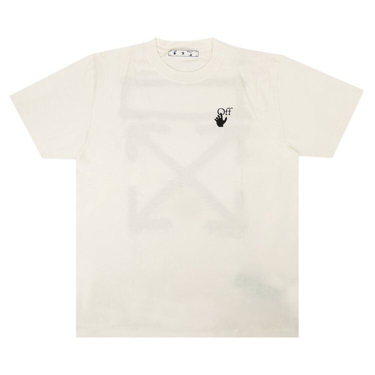 

Футболка Off-White Spray Marker Slim Tee 'White/Black', белый