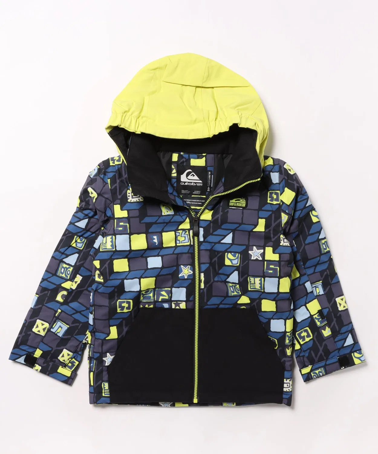 Детская куртка с принтом LITTLE MISSION KIDS Quiksilver, Yellow