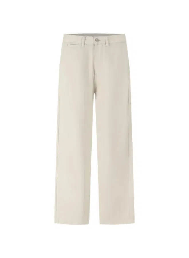 Брюки классические прямые Zara, белый