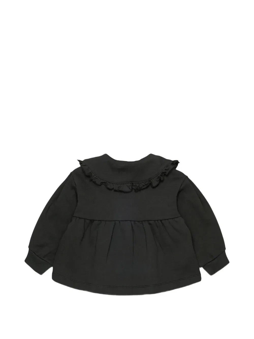 Куртка с оборками и вышитым логотипом Marni Kids, черный — фото 2