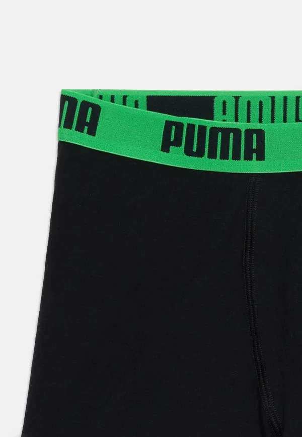 Боксеры с принтом Puma, черный/зеленый — фото 4