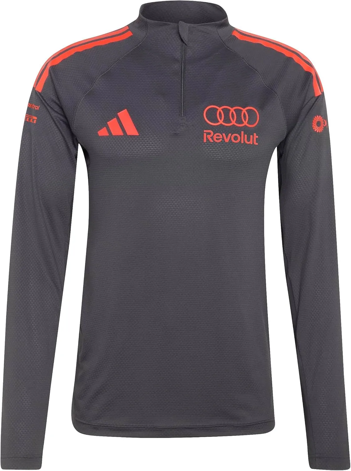 Мужские кроссовки Adidas Audi Formula ONE Team Mechanics с молнией на четверть длины, цвет черный/красный