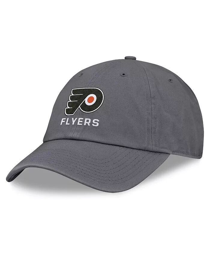 

Мужская темно-серая шляпа Philadelphia Flyers Washed Adjustable Fanatics