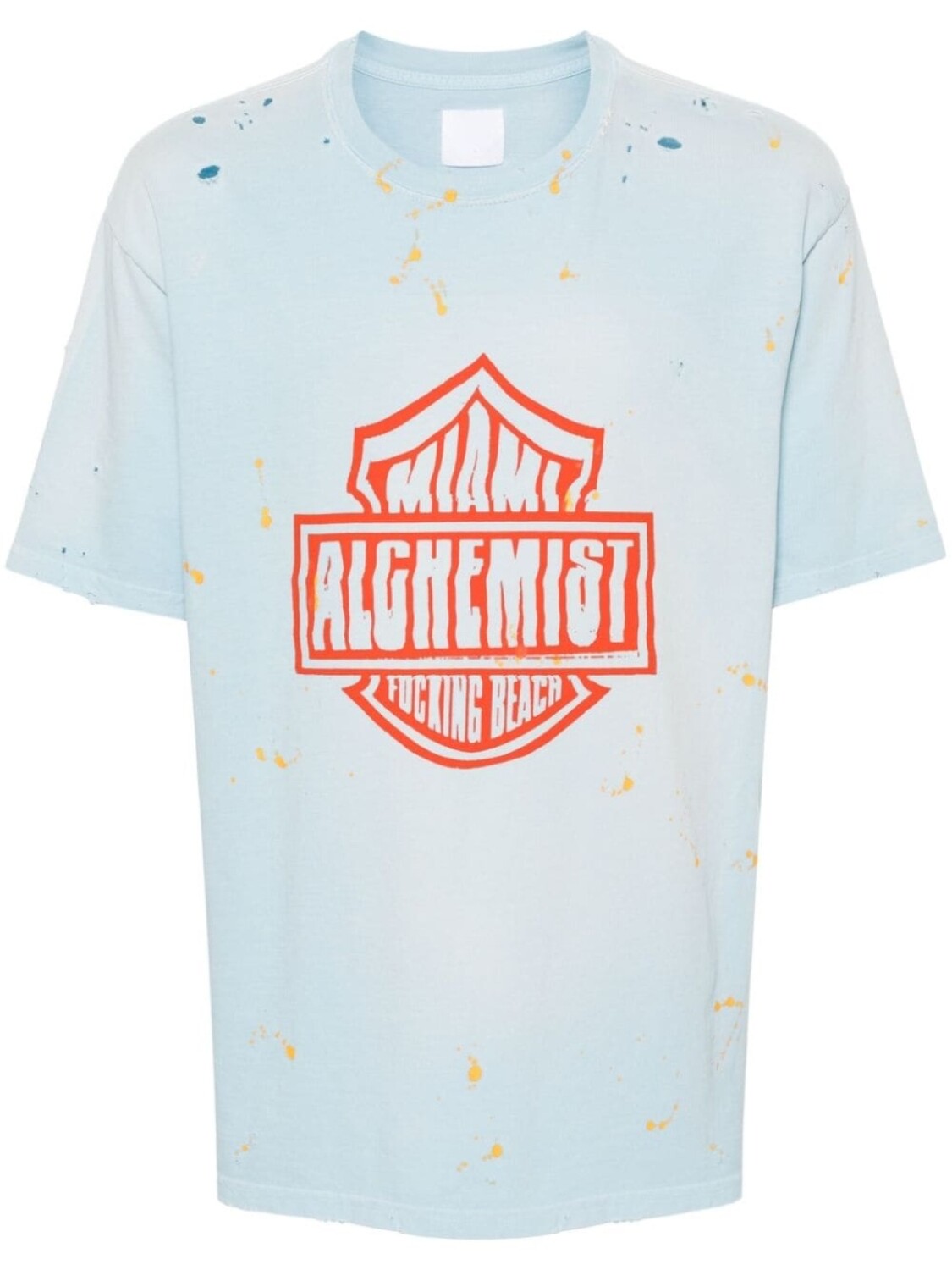 

Alchemist футболка с эффектом потертости и логотипом, синий