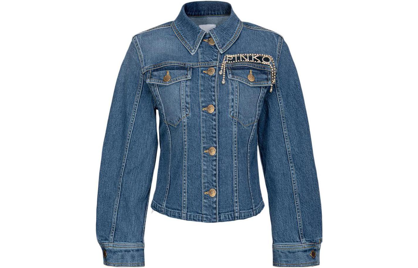 

PINKO Джинсовая куртка женская синяя, Blue