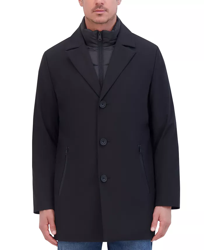 

Мужская дождевая куртка Rain Tech с утепленной молнией на всю длину Kenneth Cole, черный