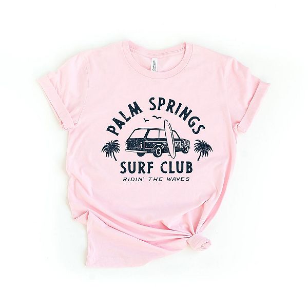 

Футболка с принтом Palm Springs Beach Simply Sage Market, Pink, Зеленый, Футболка с принтом Palm Springs Beach Simply Sage Market, Pink