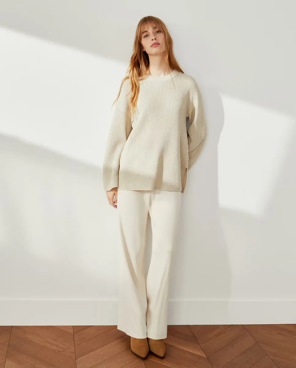 

Женские палаццо и трикотажные брюки Southern Cotton, цвет 120 Crudo