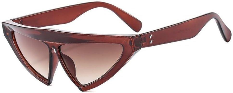 

Винтажные солнцезащитные очки «кошачий глаз» для женщин, треугольные солнцезащитные очки, солнцезащитные очки-абажуры для женщин, защита от ультрафиолета UV400 TVTBBVV, Tea