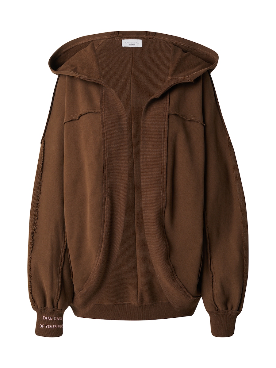 

Толстовка с капюшоном на молнии Kamila Šikl, коричневый