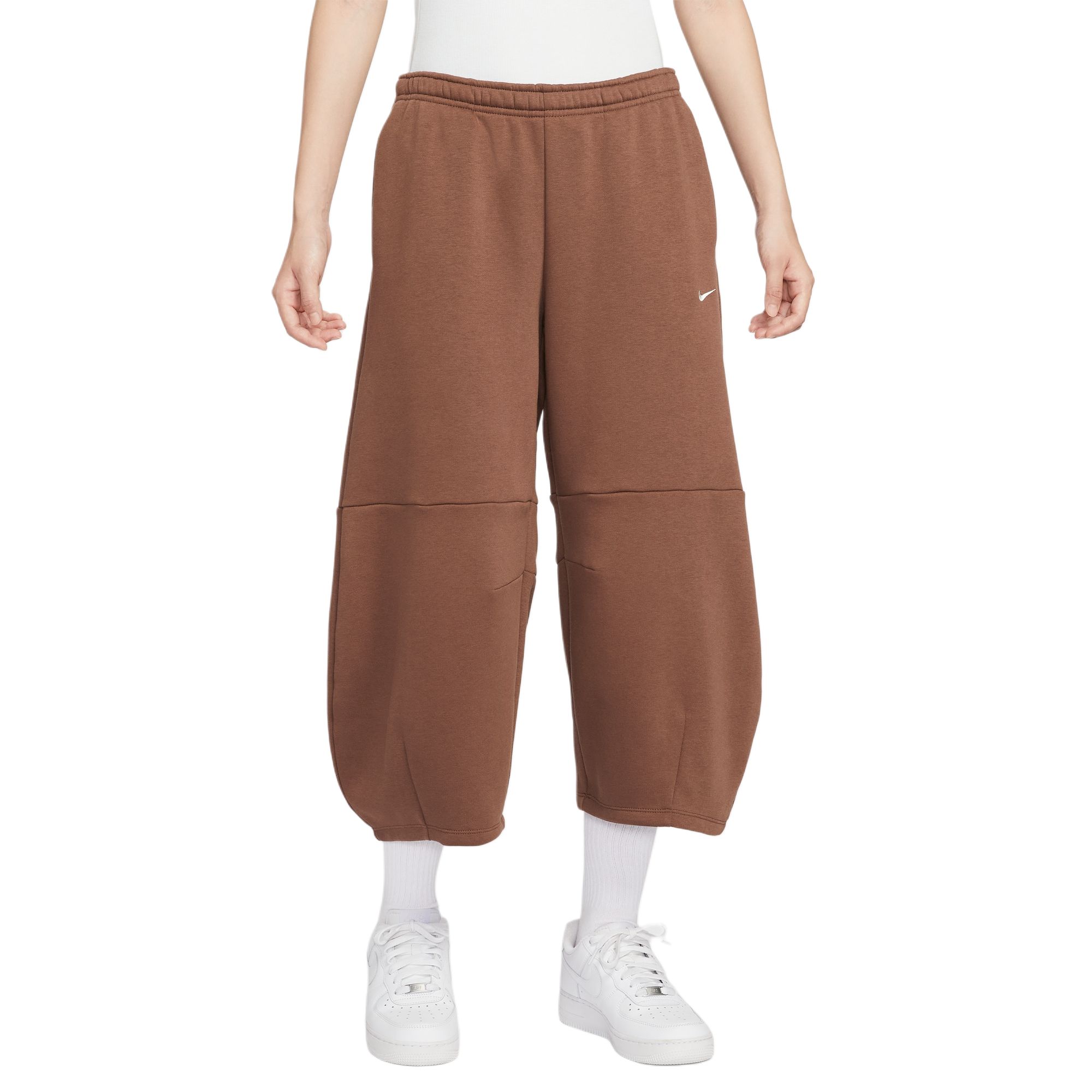 

Спортивные штаны Phoenix Fleece женские Nike, коричневый/белый