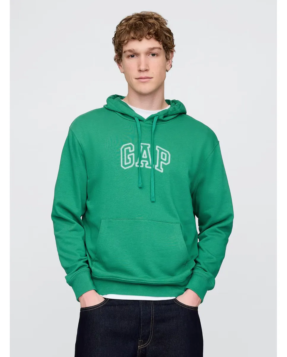 

Мужская толстовка с капюшоном с логотипом Gap, зеленый