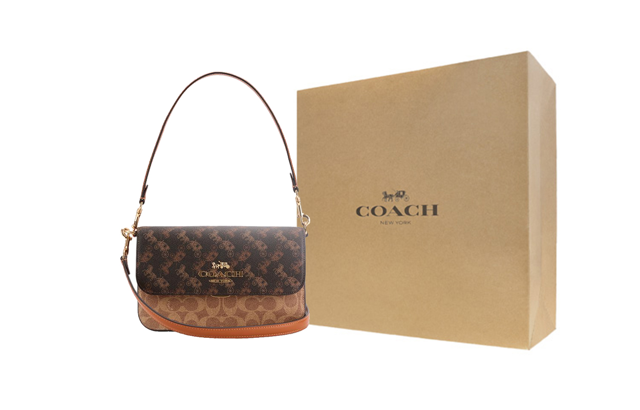 

COACH Женская сумка через плечо из искусственной кожи среднего размера