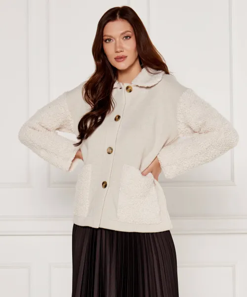

Шерстяной кардиган Loose fit Marella Sport, бежевый