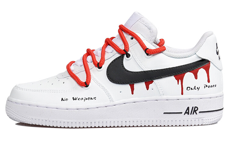 

Кроссовки Nike Air Force 1 Skateboard Shoes Men Low-Top White Red/Black